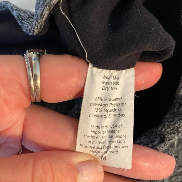 Beyond Yoga Women’s Space Dye Heathered Grey Leggings Size M Athletic Crop Tight - Picture 7 of 10